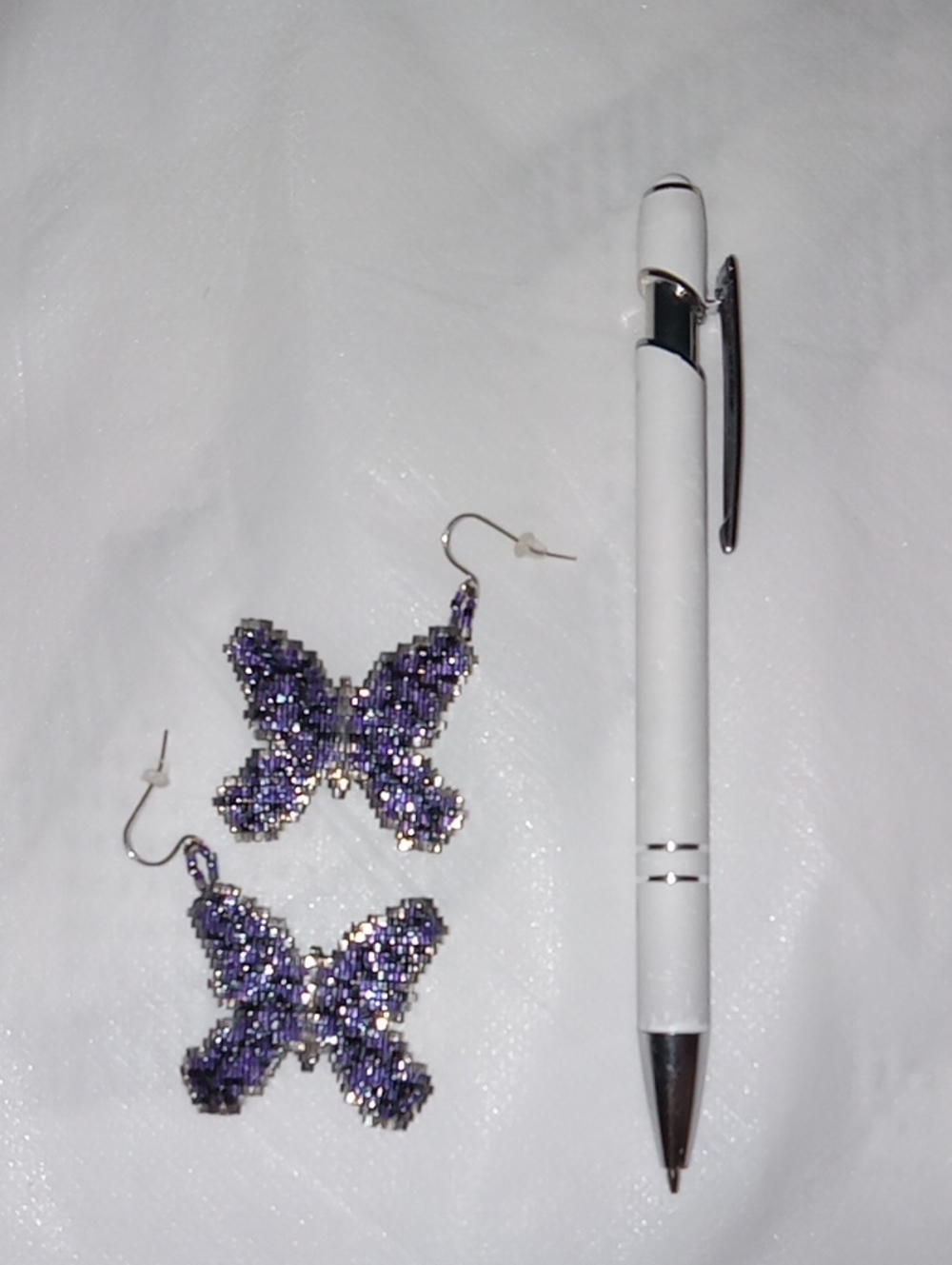 Beaded Butterly Earrings